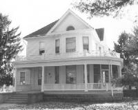 The Blum House was donated in 2000 to the Board of Trustees of the Collinsville Memorial Library by the Collinsville Savings & Loan